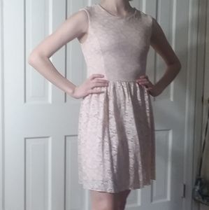 Delia's Party Dress for Junior (Blush Pink Lace)